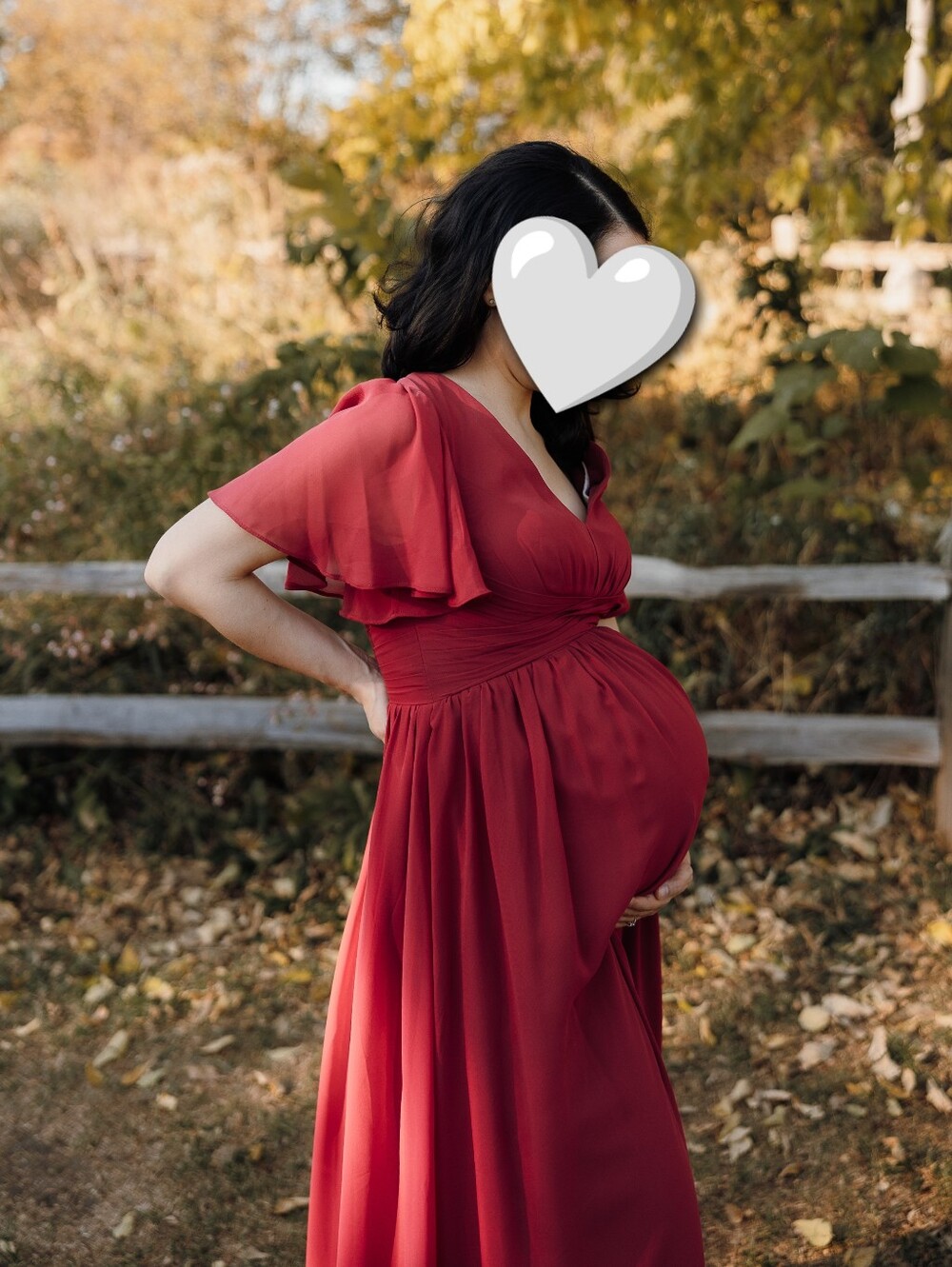 Azazie Maternity Maxi Dress